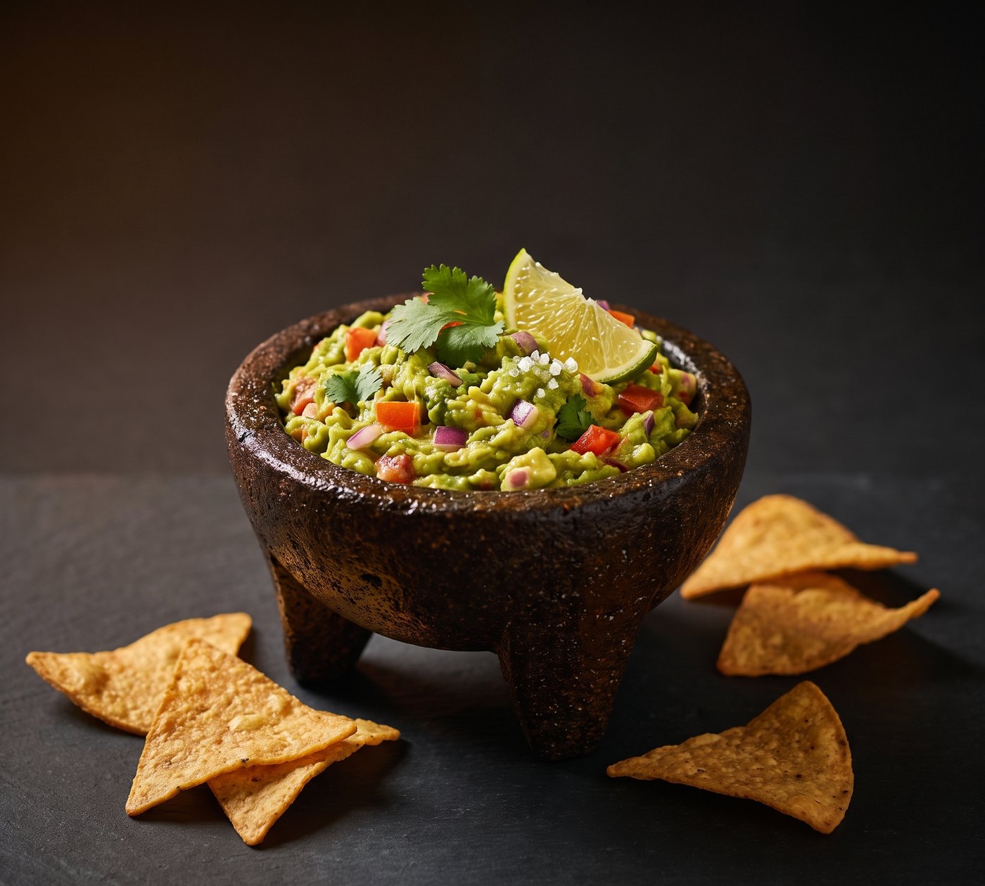 Guacamole und Totopos